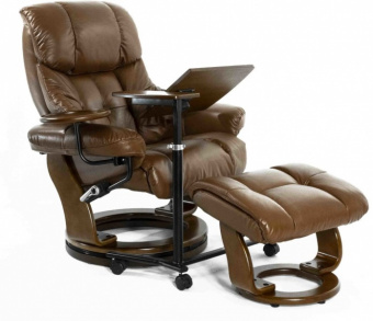Кожаное кресло реклайнер Relax Lux