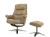 Кресло реклайнер с пуфом для ног Relax Boss